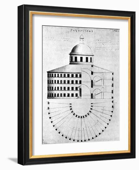 Panopticon -Prison Design by Jeremy Bentham-null-Framed Photographic Print