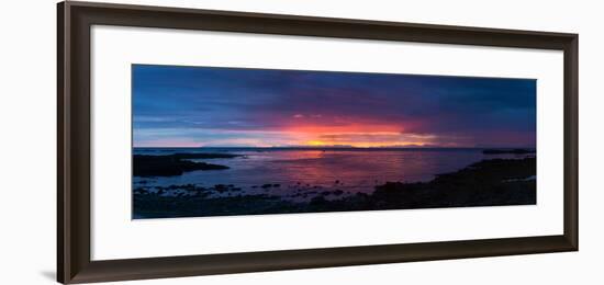 Panorama, Akranes, Sunset-Catharina Lux-Framed Photographic Print