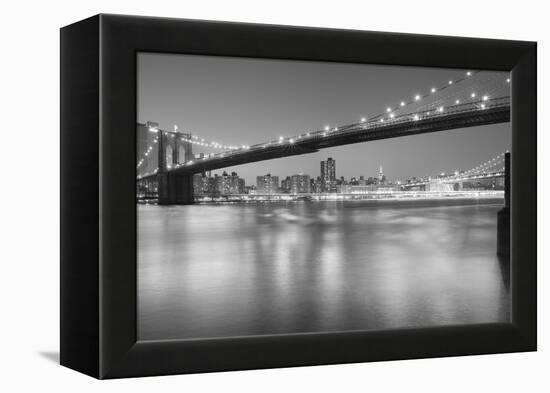 Panorama Brooklyn Bridge 1-Moises Levy-Framed Premier Image Canvas