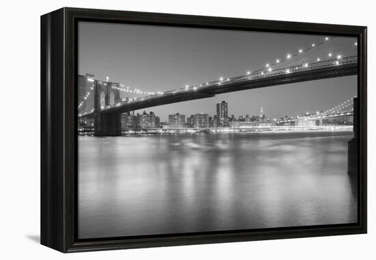 Panorama Brooklyn Bridge 1-Moises Levy-Framed Premier Image Canvas