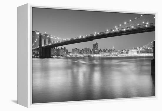 Panorama Brooklyn Bridge 1-Moises Levy-Framed Premier Image Canvas