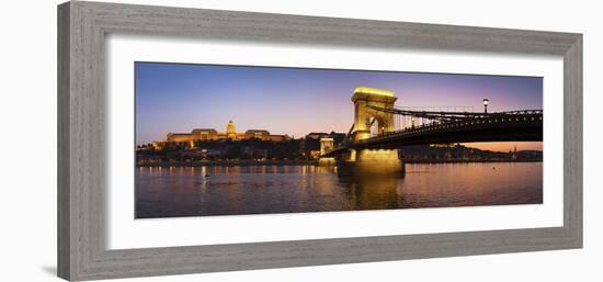 Panorama Budapest Chain Bridge-István Nagy-Framed Photographic Print