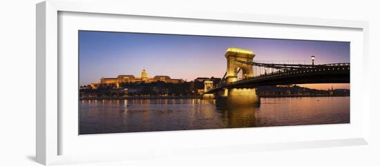 Panorama Budapest Chain Bridge-István Nagy-Framed Photographic Print