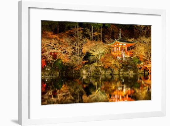 Panorama Daigoji Temple Shingon Buddhist Temple at Night in Daigo Kyoto Japan-vichie81-Framed Photographic Print