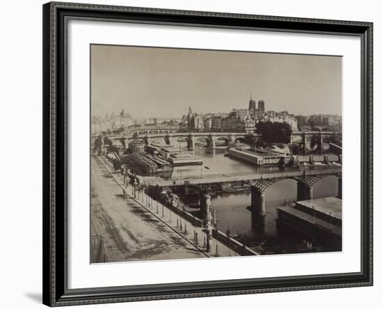 Panorama de Paris, vers le Pont-Neuf-Gray Gustave Le-Framed Giclee Print