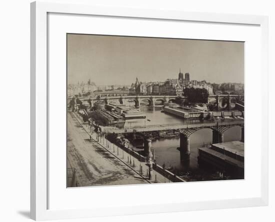 Panorama de Paris, vers le Pont-Neuf-Gray Gustave Le-Framed Giclee Print
