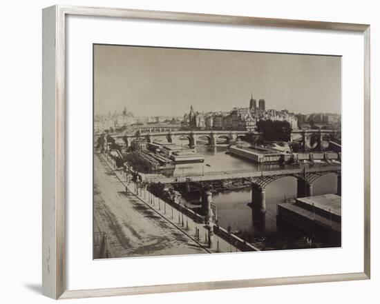 Panorama de Paris, vers le Pont-Neuf-Gray Gustave Le-Framed Giclee Print