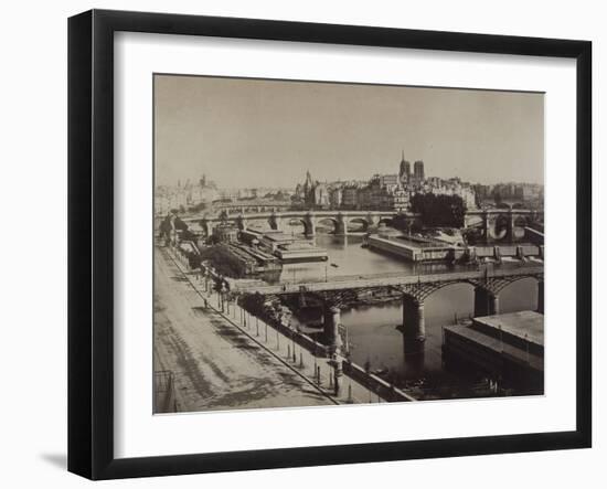 Panorama de Paris, vers le Pont-Neuf-Gray Gustave Le-Framed Giclee Print