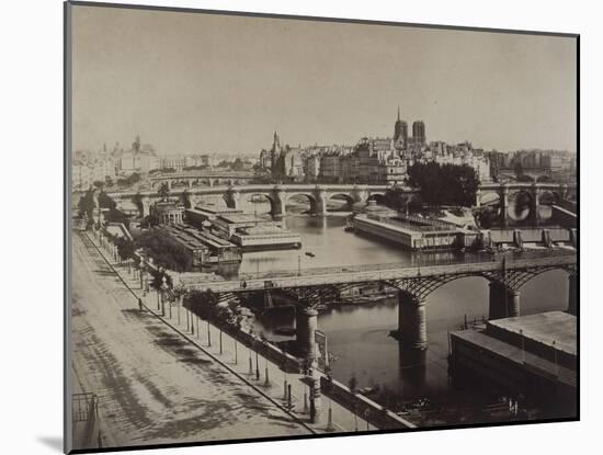Panorama de Paris, vers le Pont-Neuf-Gray Gustave Le-Mounted Giclee Print