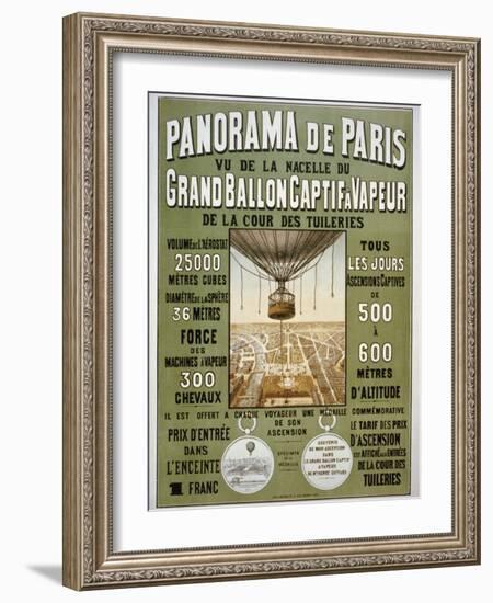 Panorama de Paris-null-Framed Giclee Print