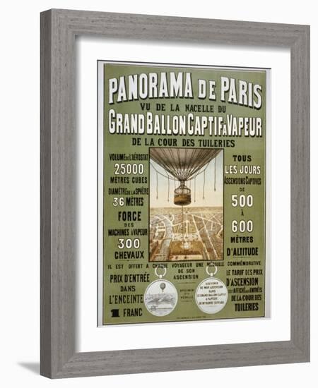 Panorama de Paris-null-Framed Giclee Print