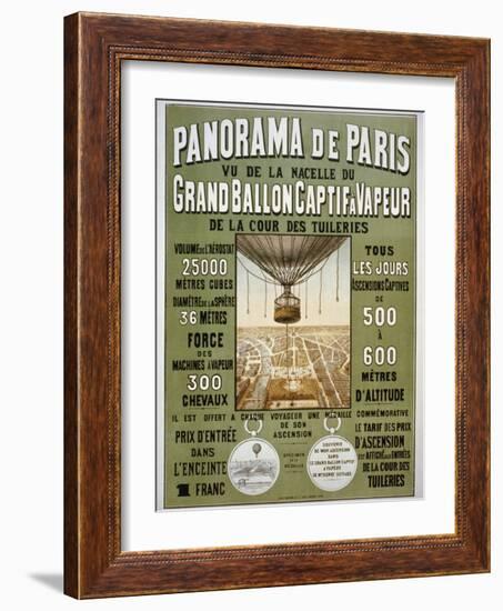 Panorama de Paris-null-Framed Giclee Print