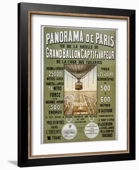 Panorama de Paris-null-Framed Giclee Print