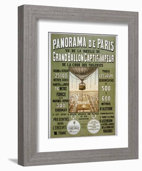 Panorama de Paris-null-Framed Giclee Print