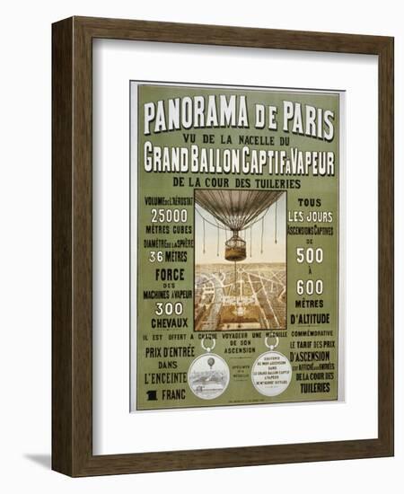 Panorama de Paris-null-Framed Giclee Print