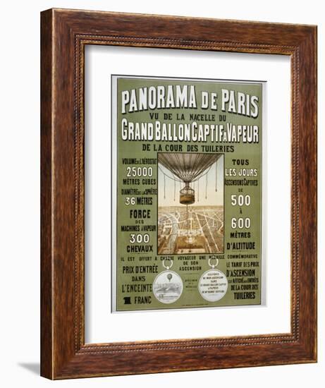 Panorama de Paris-null-Framed Giclee Print