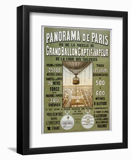 Panorama de Paris-null-Framed Giclee Print