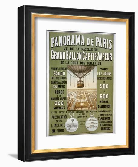 Panorama de Paris-null-Framed Giclee Print