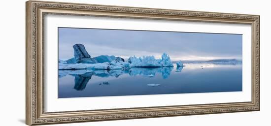 Panorama, Glacier Lagoon Jškulsarlon-Catharina Lux-Framed Photographic Print