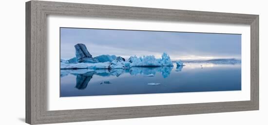 Panorama, Glacier Lagoon Jškulsarlon-Catharina Lux-Framed Photographic Print