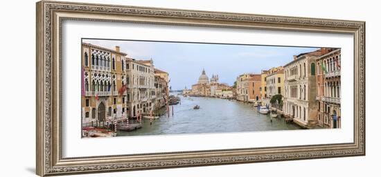 Panorama. Grand Canal. Basilica Di Santa Maria Della Salute in Background. Venice. Italy-Tom Norring-Framed Photographic Print