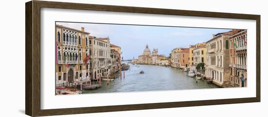 Panorama. Grand Canal. Basilica Di Santa Maria Della Salute in Background. Venice. Italy-Tom Norring-Framed Photographic Print