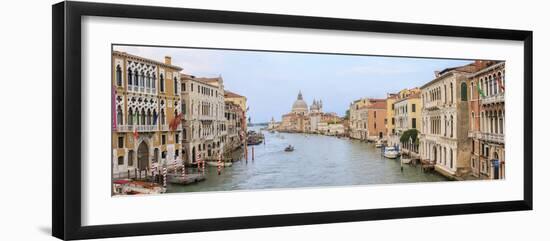 Panorama. Grand Canal. Basilica Di Santa Maria Della Salute in Background. Venice. Italy-Tom Norring-Framed Photographic Print