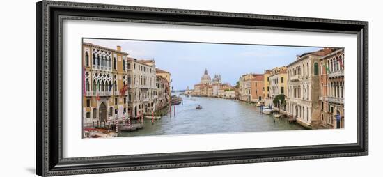 Panorama. Grand Canal. Basilica Di Santa Maria Della Salute in Background. Venice. Italy-Tom Norring-Framed Photographic Print