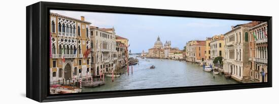 Panorama. Grand Canal. Basilica Di Santa Maria Della Salute in Background. Venice. Italy-Tom Norring-Framed Premier Image Canvas