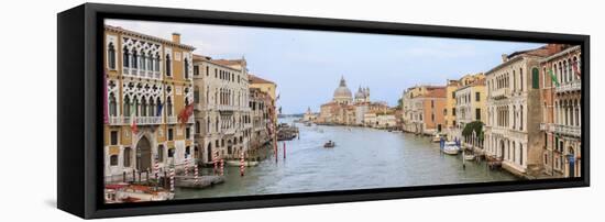 Panorama. Grand Canal. Basilica Di Santa Maria Della Salute in Background. Venice. Italy-Tom Norring-Framed Premier Image Canvas