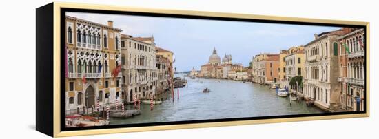 Panorama. Grand Canal. Basilica Di Santa Maria Della Salute in Background. Venice. Italy-Tom Norring-Framed Premier Image Canvas