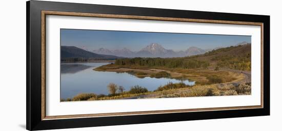 Panorama, Horseshoe Bend, Grand Teton National Park, Wyoming, USA-Tom Norring-Framed Photographic Print