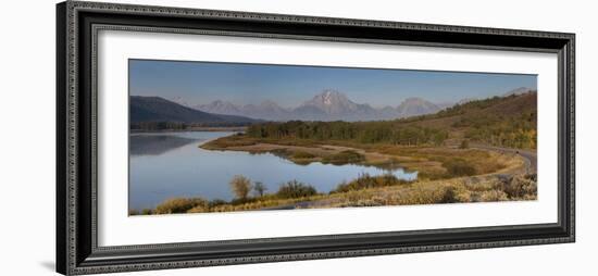 Panorama, Horseshoe Bend, Grand Teton National Park, Wyoming, USA-Tom Norring-Framed Photographic Print