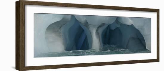 Panorama image of iceberg carved by wind and water, Nunavut and Northwest Territories, Canada-Raul Touzon-Framed Photographic Print