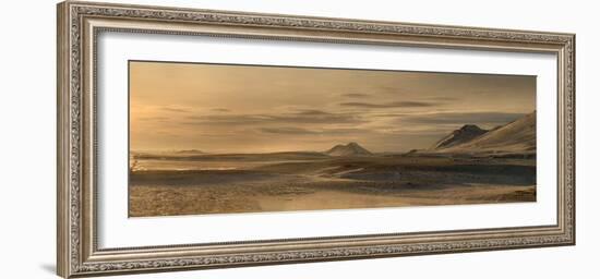 Panorama image of mountains near the Modrudalur Ranch, Iceland-Raul Touzon-Framed Photographic Print