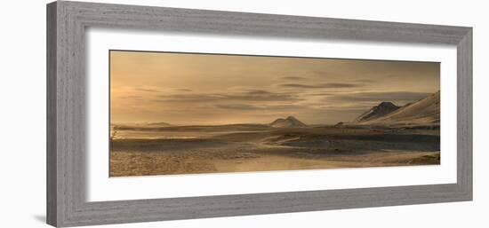 Panorama image of mountains near the Modrudalur Ranch, Iceland-Raul Touzon-Framed Photographic Print