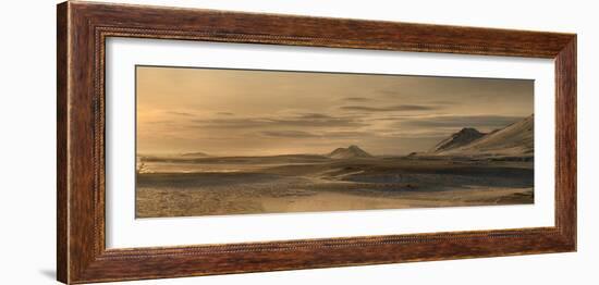 Panorama image of mountains near the Modrudalur Ranch, Iceland-Raul Touzon-Framed Photographic Print