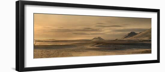 Panorama image of mountains near the Modrudalur Ranch, Iceland-Raul Touzon-Framed Photographic Print