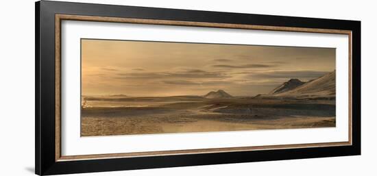 Panorama image of mountains near the Modrudalur Ranch, Iceland-Raul Touzon-Framed Photographic Print