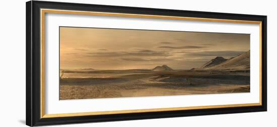 Panorama image of mountains near the Modrudalur Ranch, Iceland-Raul Touzon-Framed Photographic Print