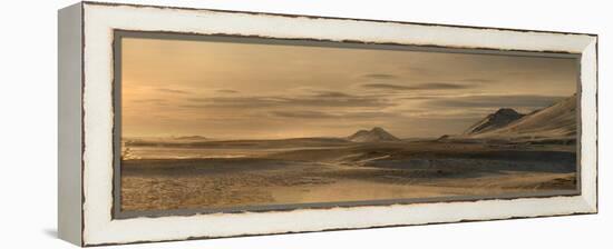 Panorama image of mountains near the Modrudalur Ranch, Iceland-Raul Touzon-Framed Premier Image Canvas