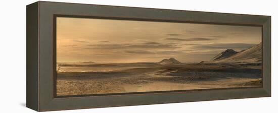 Panorama image of mountains near the Modrudalur Ranch, Iceland-Raul Touzon-Framed Premier Image Canvas