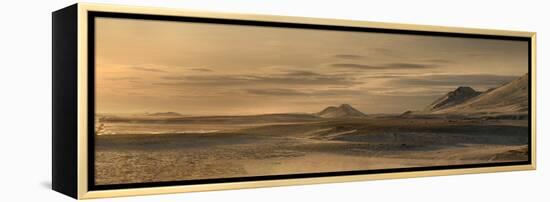 Panorama image of mountains near the Modrudalur Ranch, Iceland-Raul Touzon-Framed Premier Image Canvas