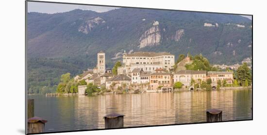 Panorama. Isola San Giulio. San Giulio Island. Lake Orta. Piedmont, Italy-Tom Norring-Mounted Photographic Print