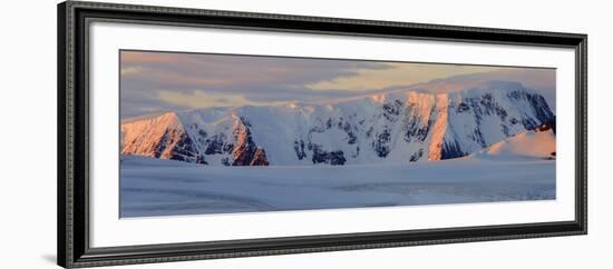 Panorama. Mountain Range. Antarctica.-Tom Norring-Framed Photographic Print