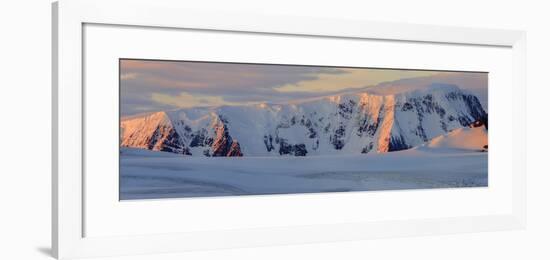 Panorama. Mountain Range. Antarctica.-Tom Norring-Framed Photographic Print
