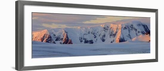 Panorama. Mountain Range. Antarctica.-Tom Norring-Framed Photographic Print