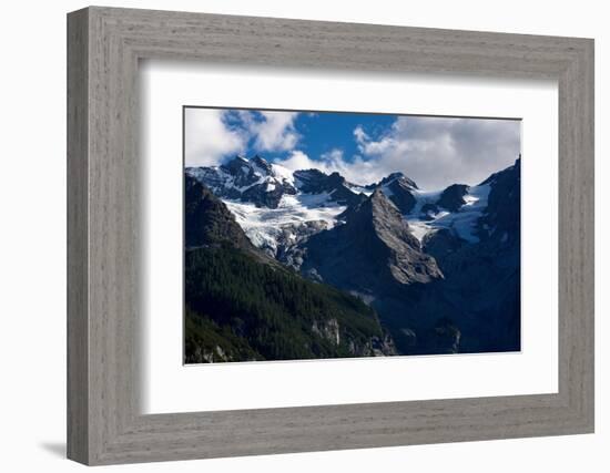 Panorama of a Colored Mountain Landscape in South Tyrol, Italy with the Snow Covered Mountains. Hig-nadia_if-Framed Photographic Print