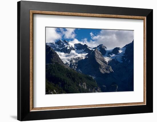 Panorama of a Colored Mountain Landscape in South Tyrol, Italy with the Snow Covered Mountains. Hig-nadia_if-Framed Photographic Print