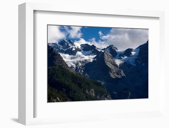 Panorama of a Colored Mountain Landscape in South Tyrol, Italy with the Snow Covered Mountains. Hig-nadia_if-Framed Photographic Print